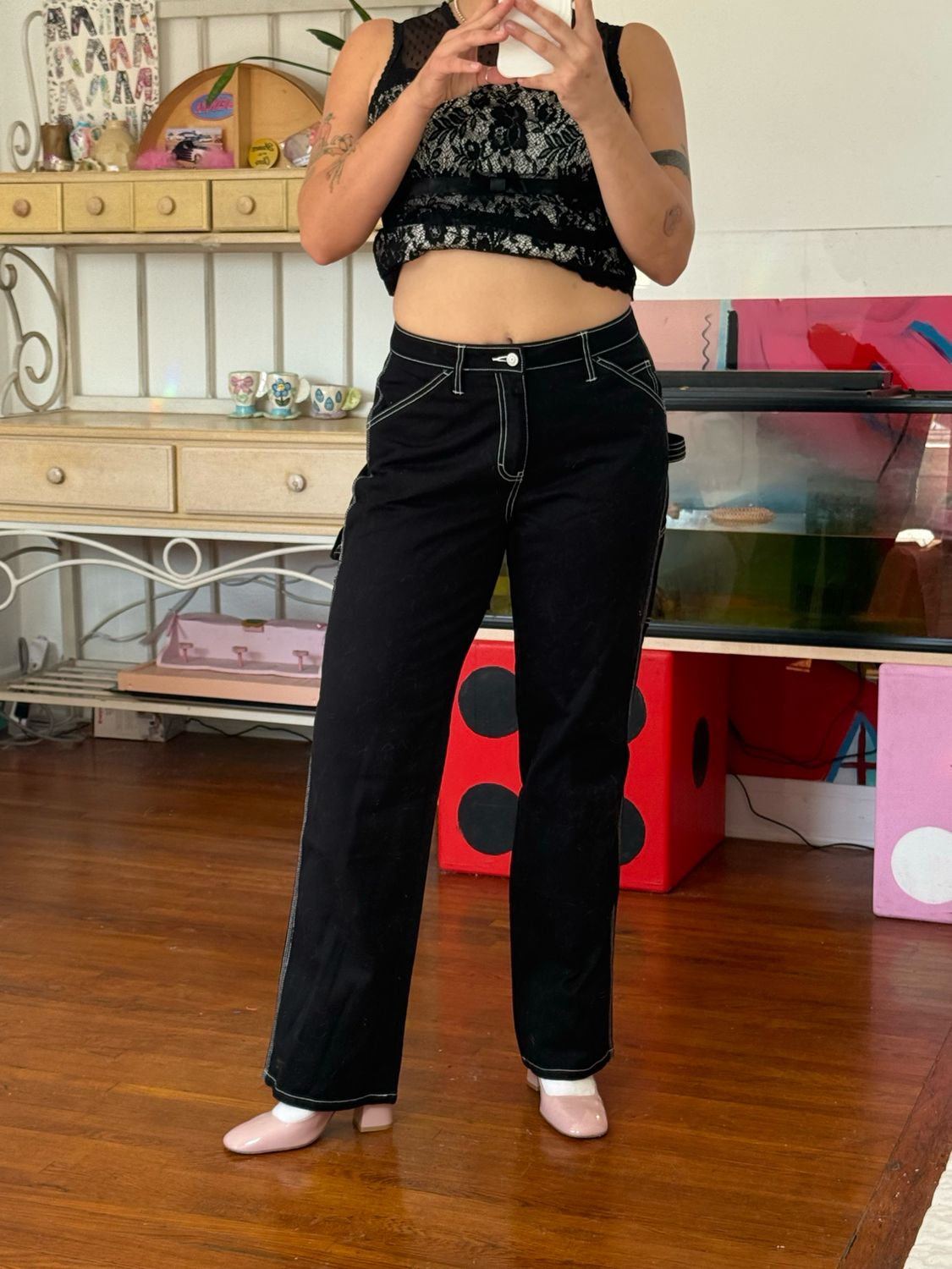 discontinued dickies girl carpenter pants