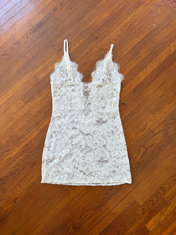 lace dress with rhinestones