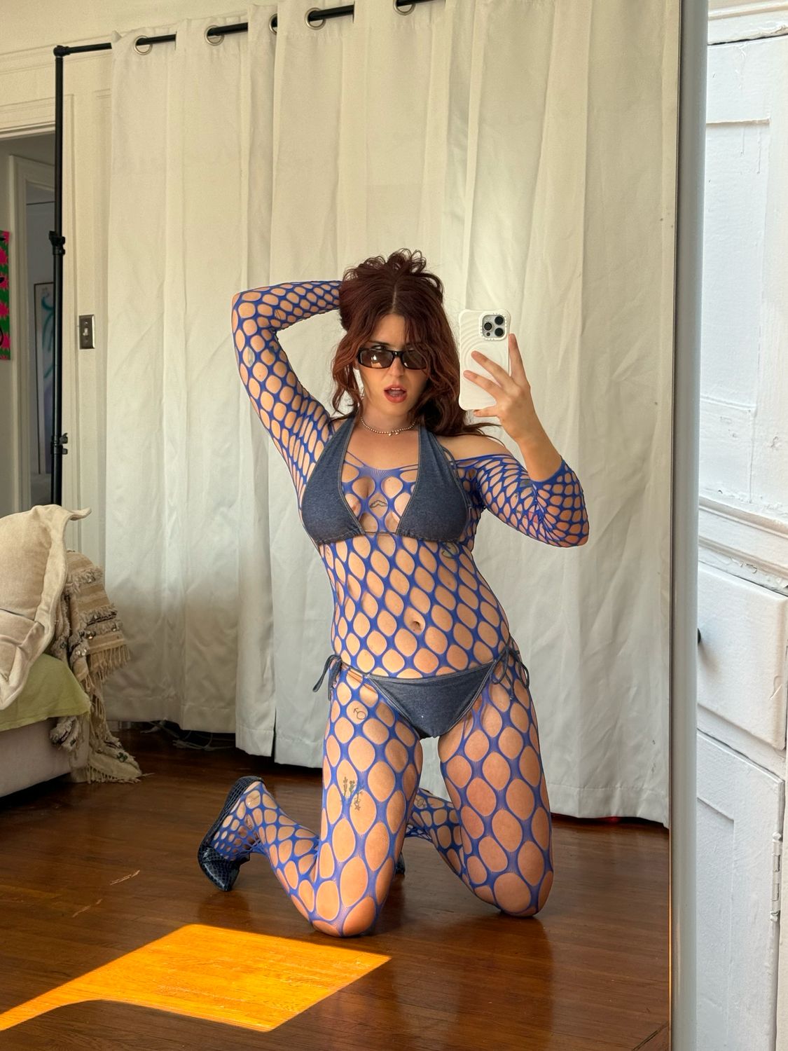fishnet bodysuit