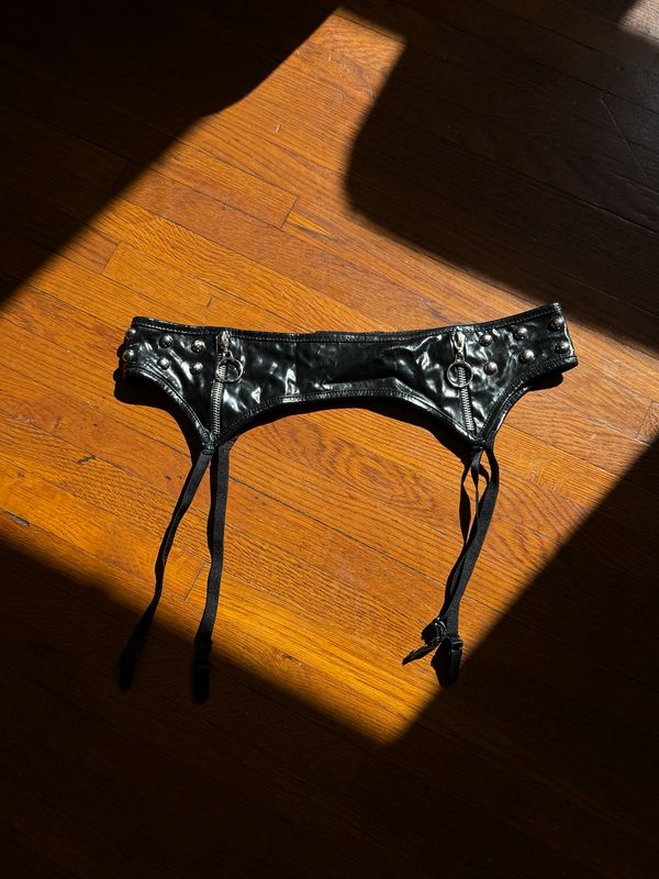 studded garter belt