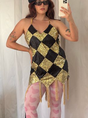 vintage jester dress