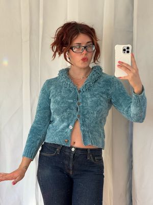 chenille cardigan