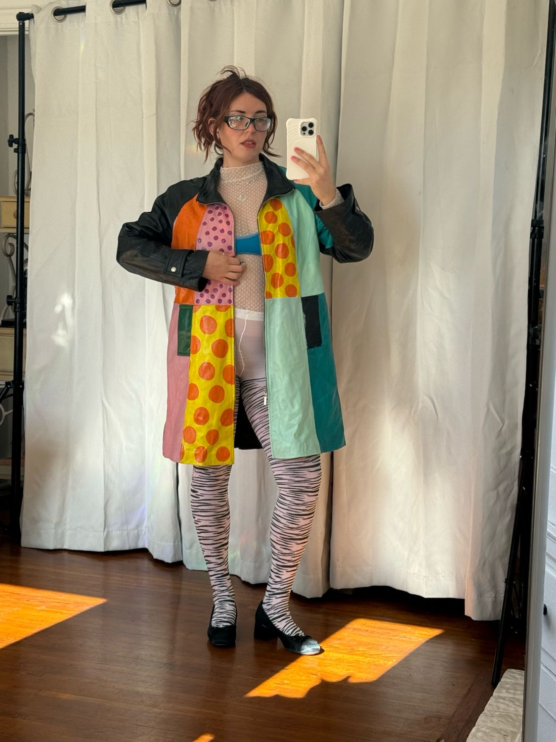 painted leather jacket