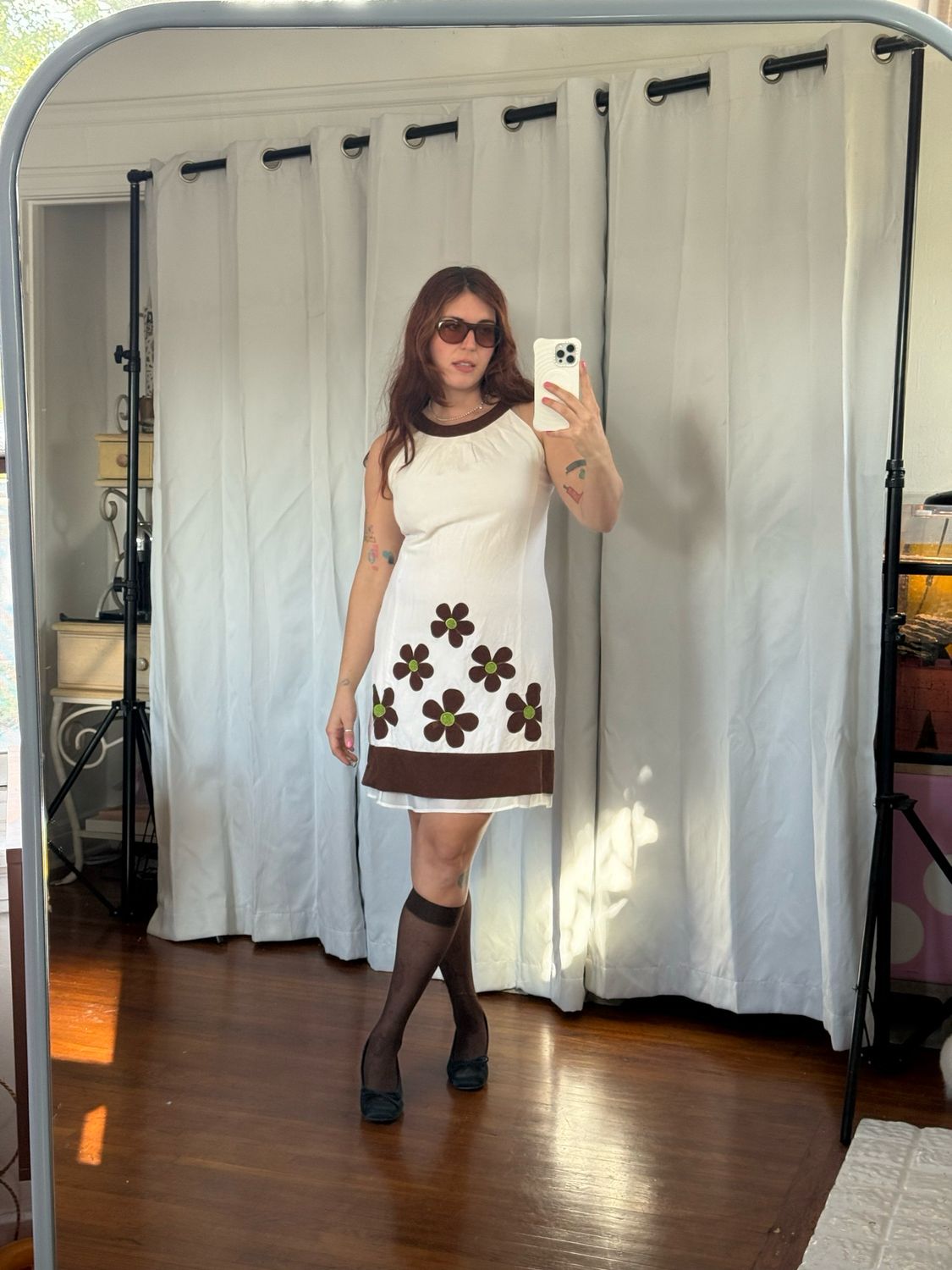 vintage daisy cotton dress