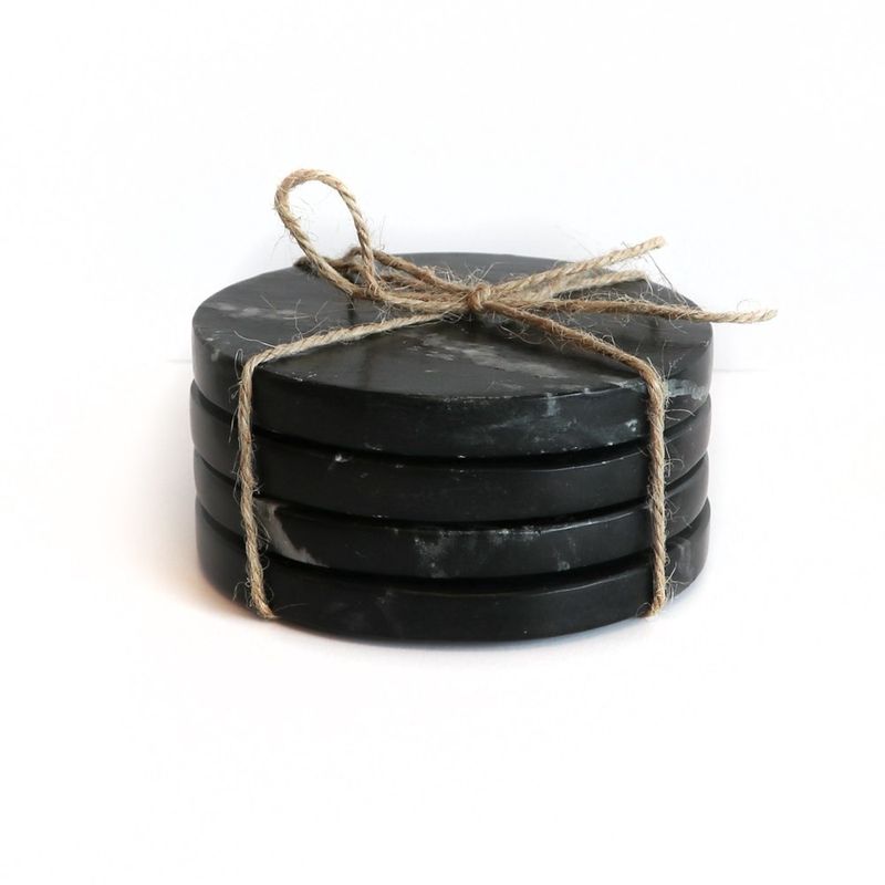 Marble round coasters