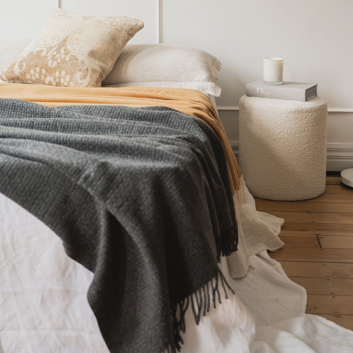 Cocoon Cashmere Blanket Grey Flannel