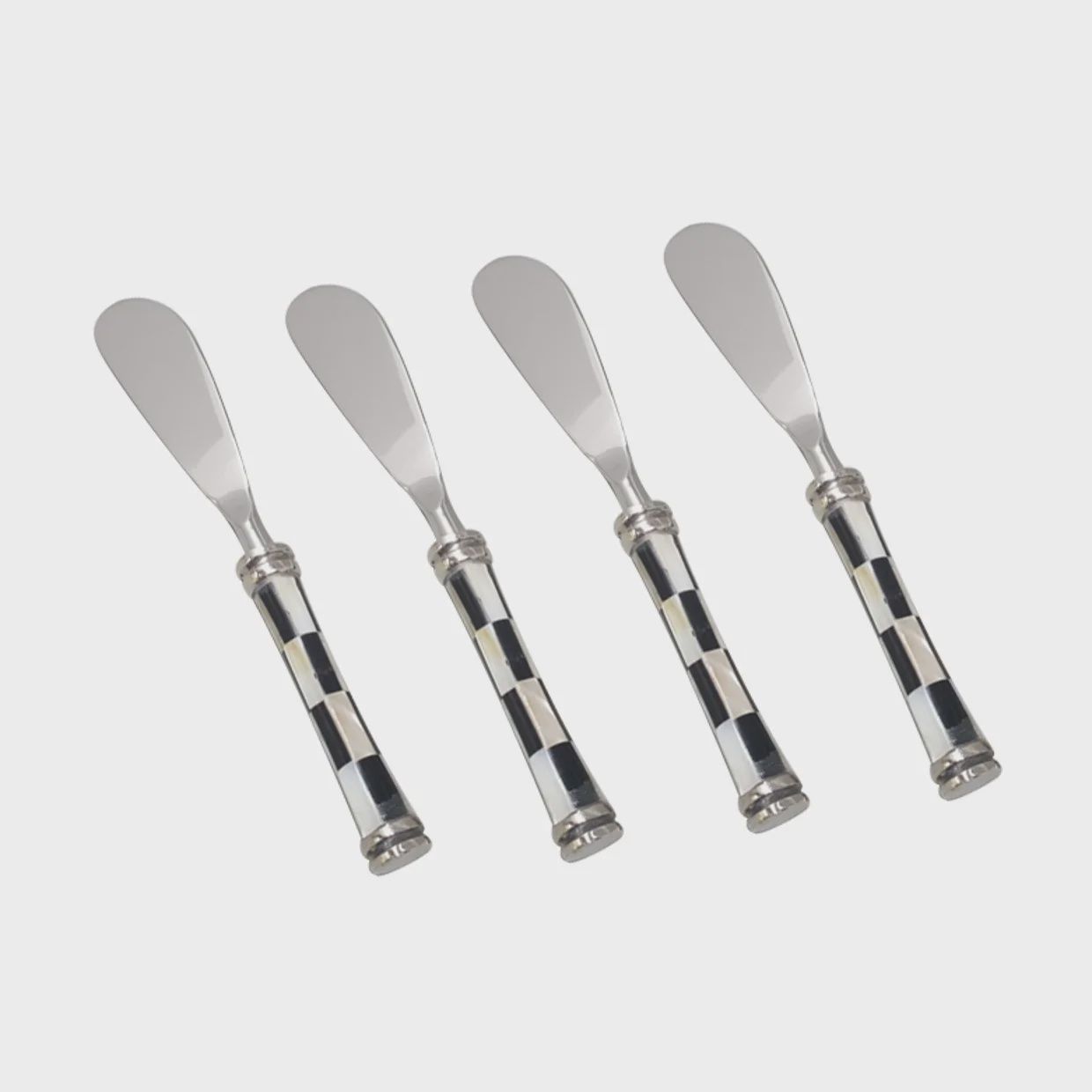 Checker stainless steel pate knife