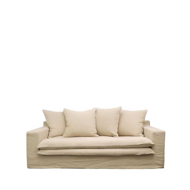 Keely Slipcover Sofa 2 seater- Oatmeal