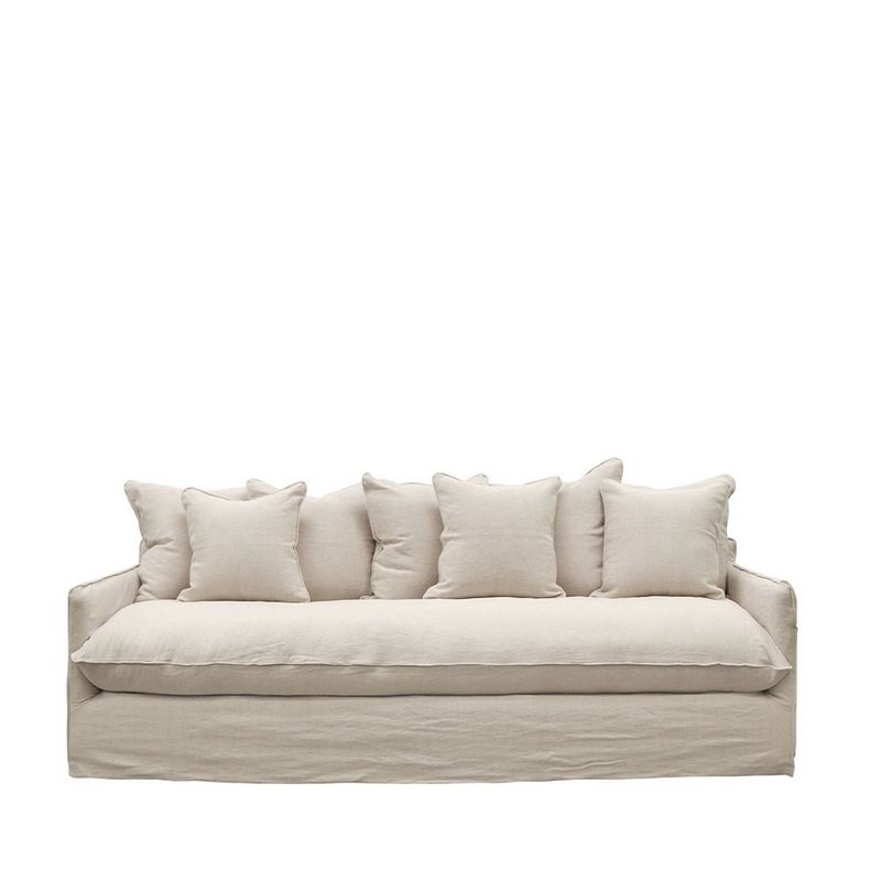 Lotus Slipcover sofa 3 seater- Oatmeal