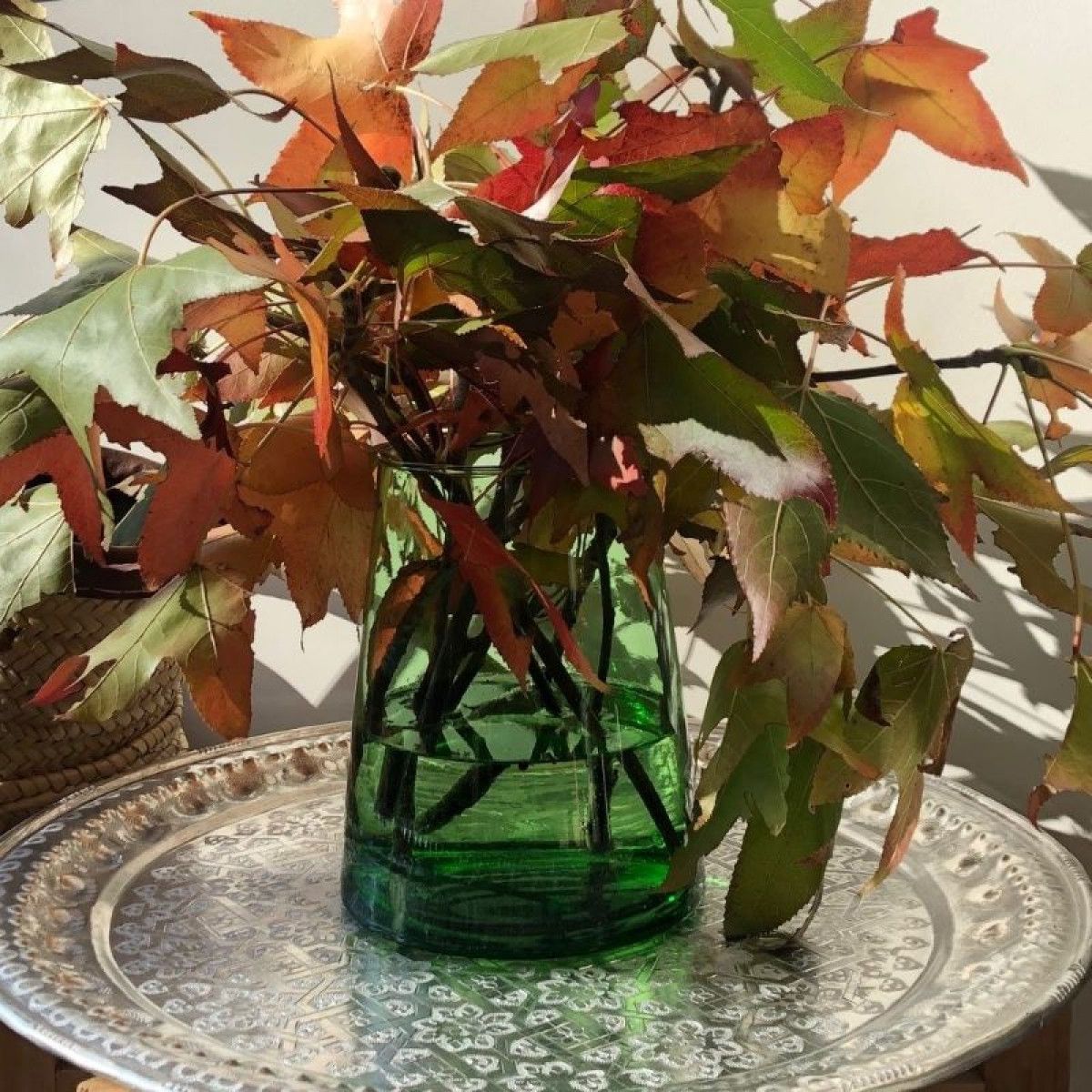 Beldi vase evaze- 23cm, Colour: Green