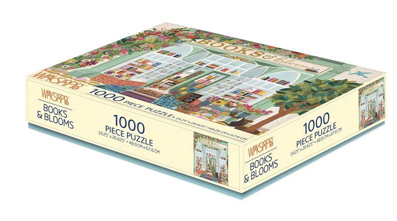 Books and Blooms 1000 Piece Puzzle