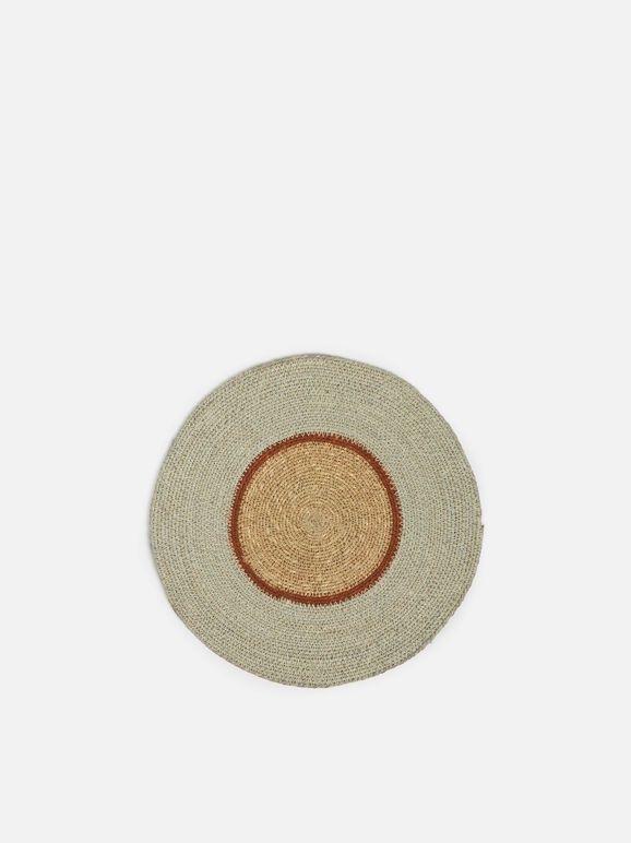 Pinto placemat- Haze/Orange