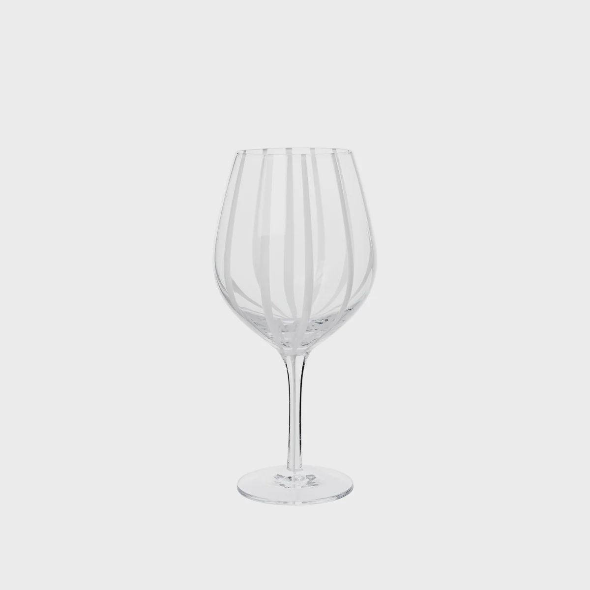 Broste Stripe Red Wine Glass
