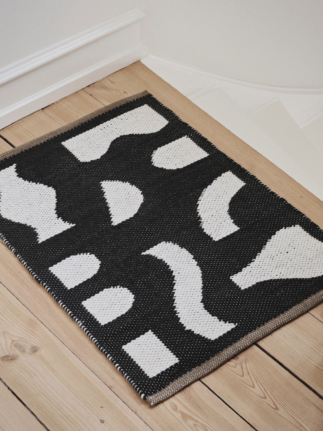 Broste Door Mat Ceres- Black/off White