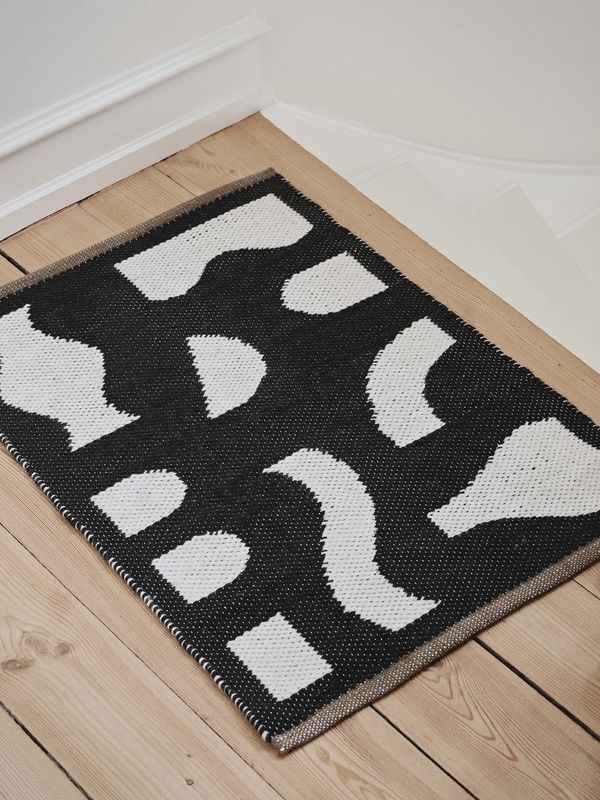 Broste Door Mat Ceres- Black/off White