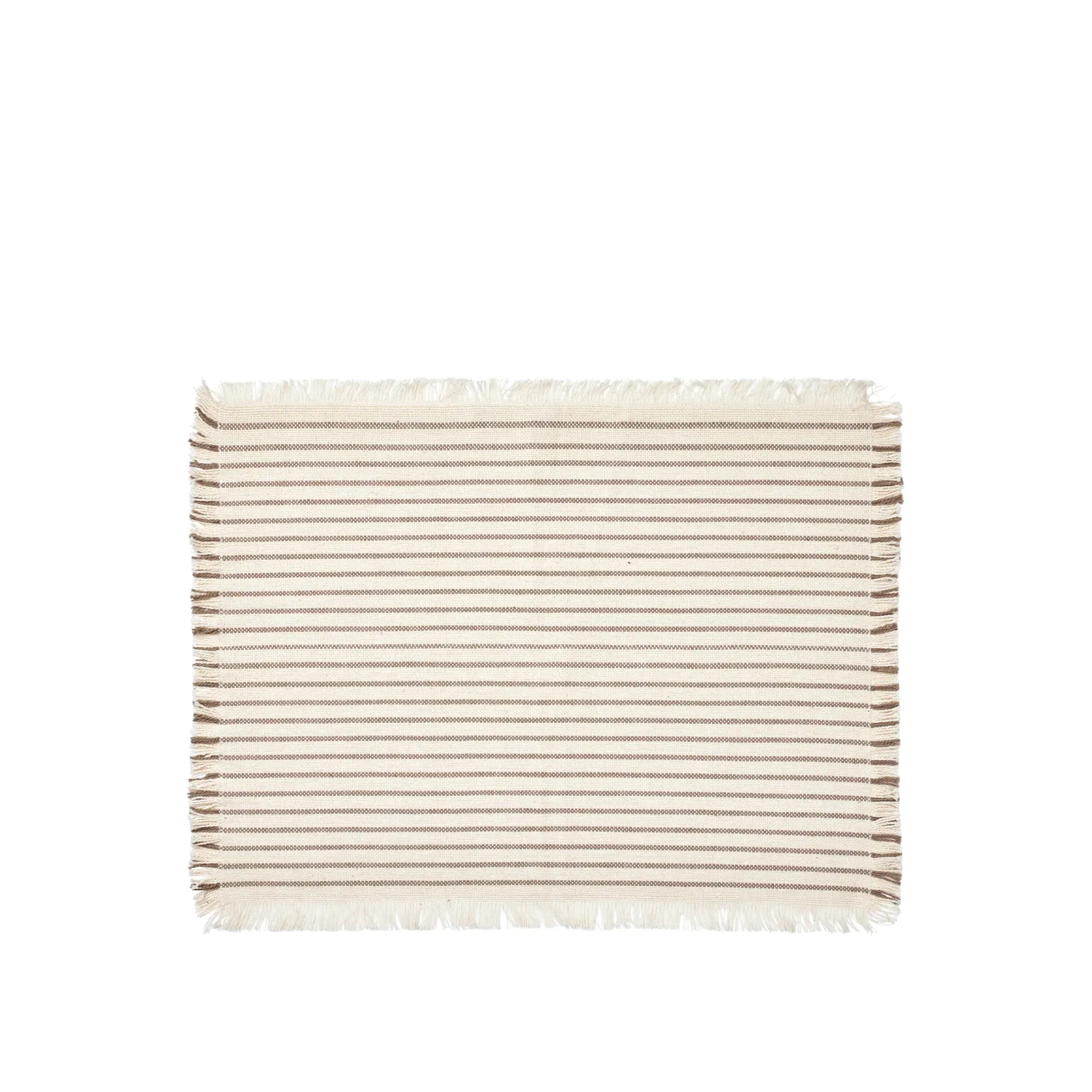 Broste Placemat Elouise- Set/2, Colour: Off White/Fungi Grey
