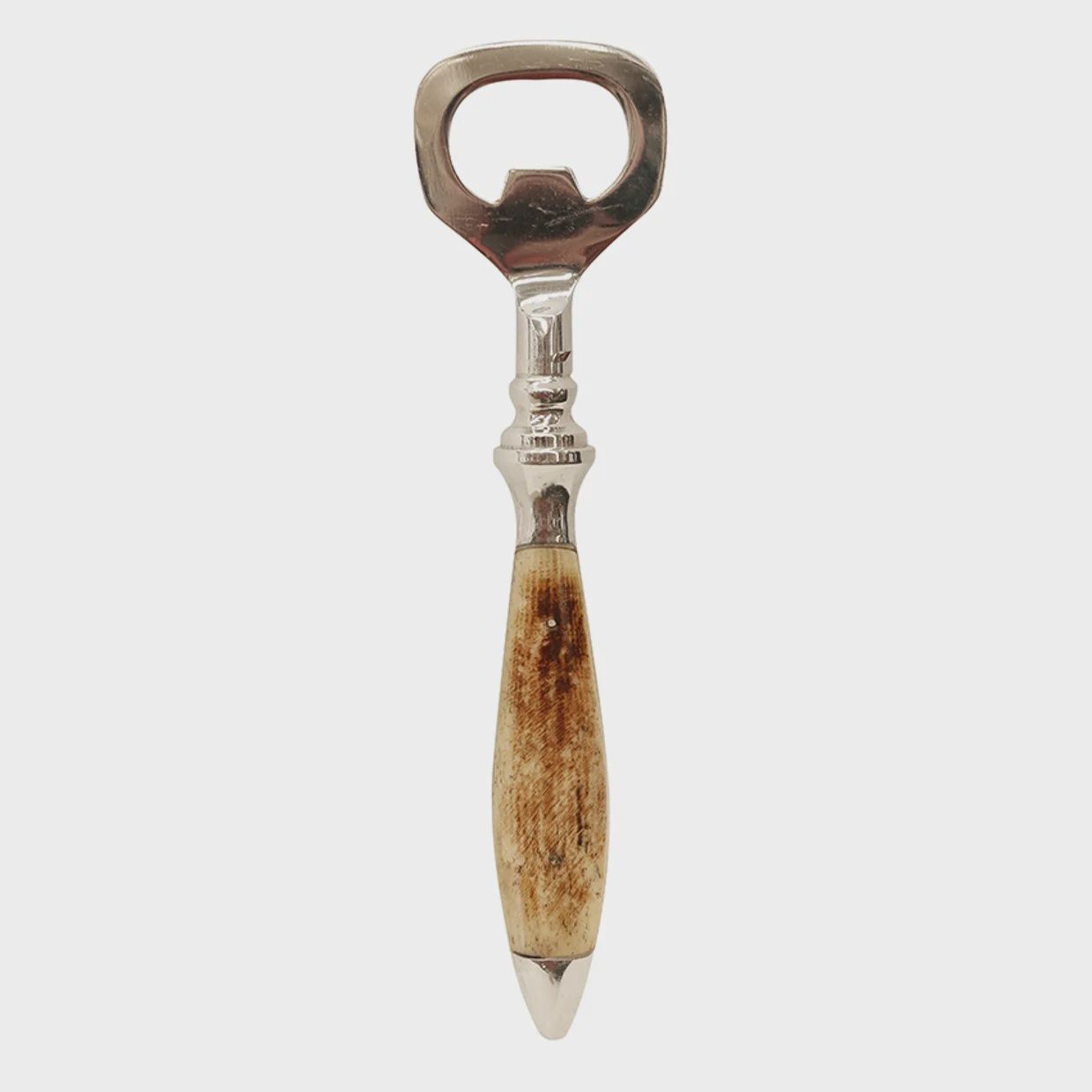 Soho bottle opener- Bone/stainless steel