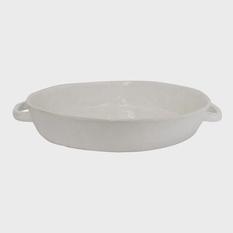 Round serving dish- Cream