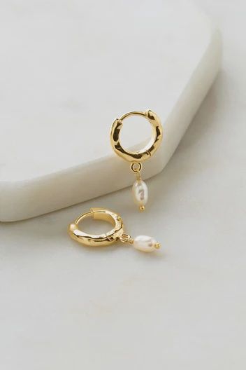 Aria Hoop- Pearl