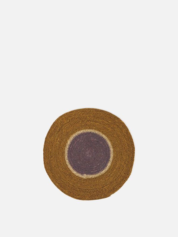 Pinto Placemat- Ocre/Lupin