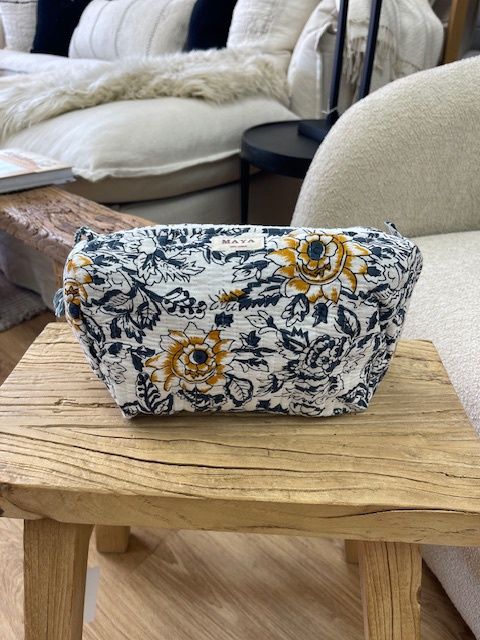 Toilet Bag- Blue/White