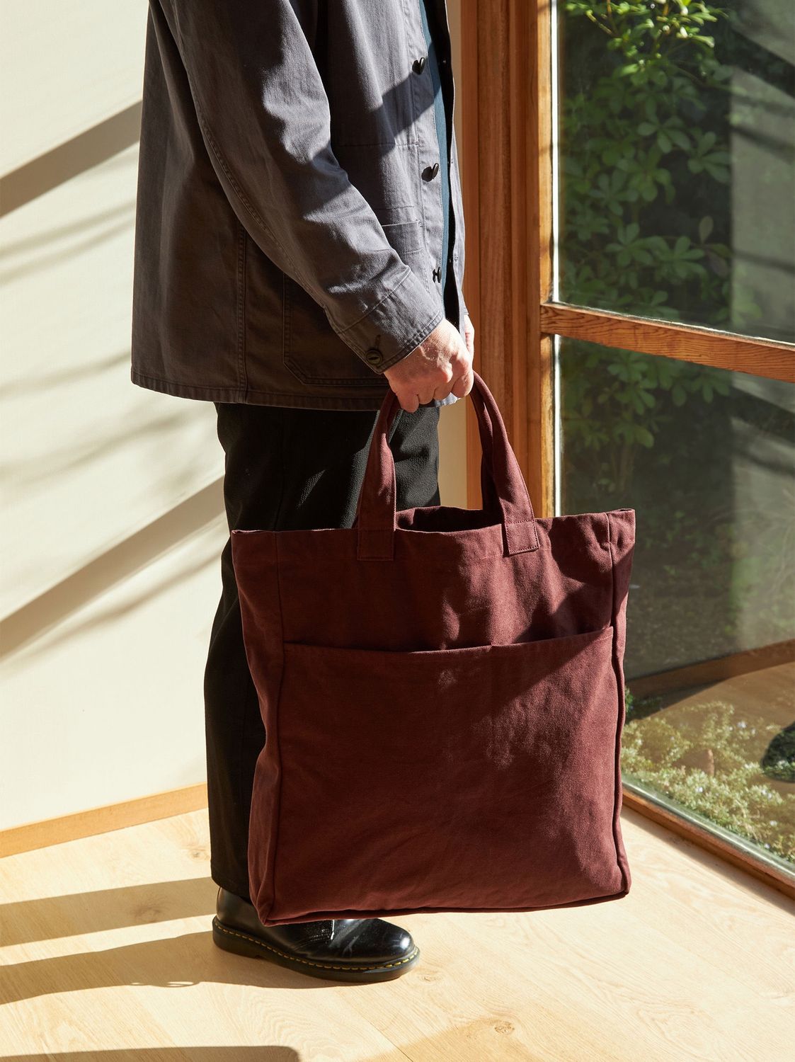 Oversized Tote- Mulberry