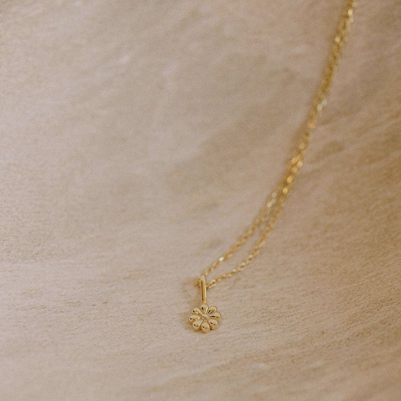 Fleur Necklace 18k gold plated