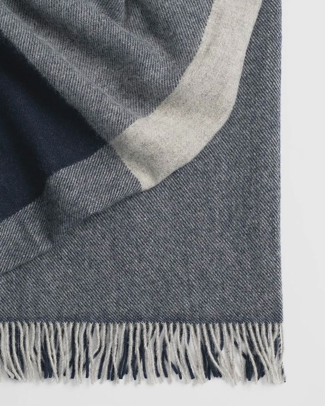 Riverton Throw- Navy