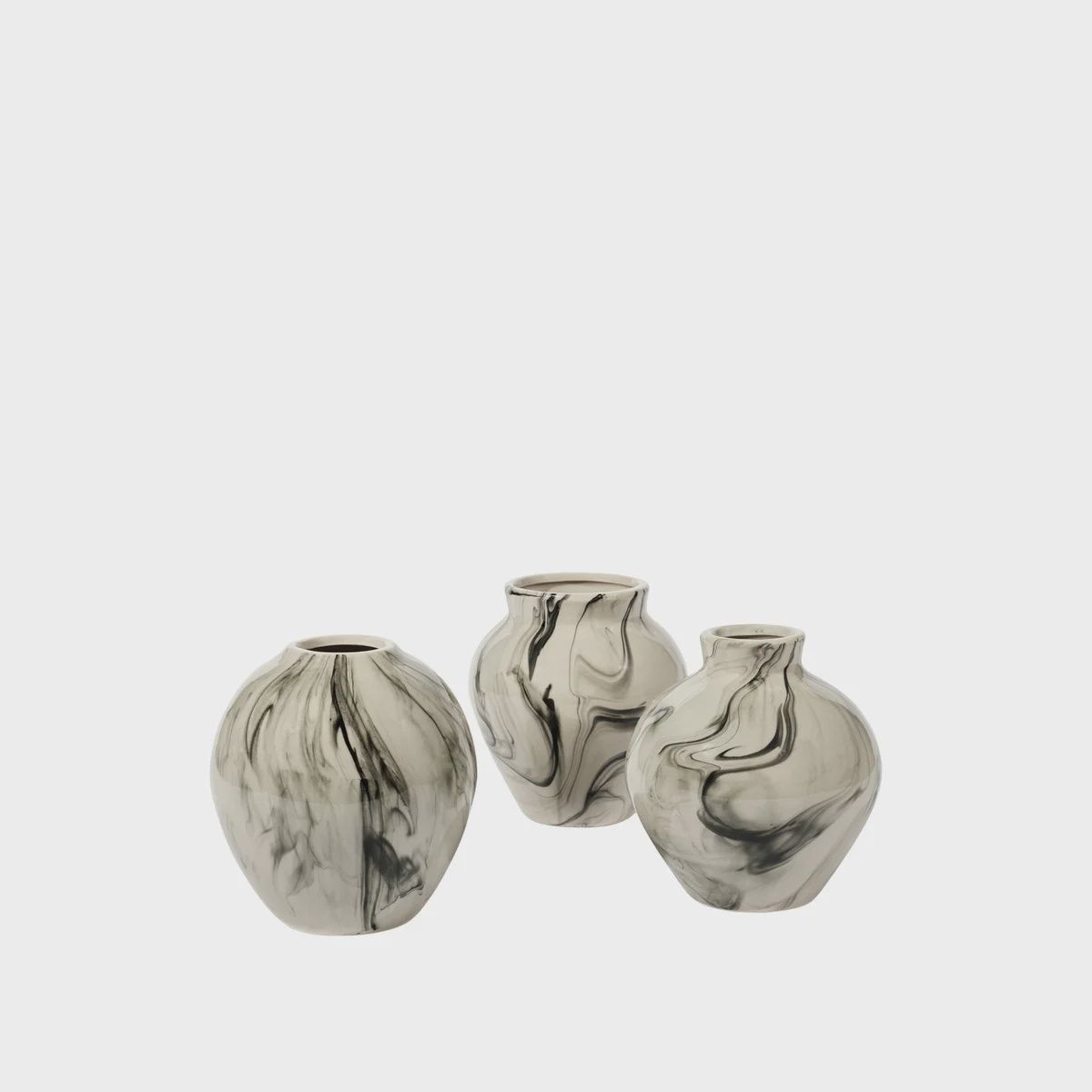 Ingrid Vase- Beige/Black