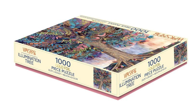 Illumination Tree Gold Foil Puzzle