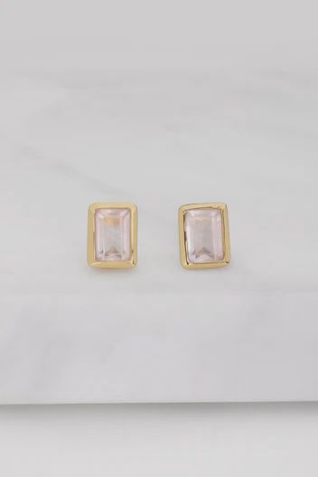 Sierra Stud Rose Quartz