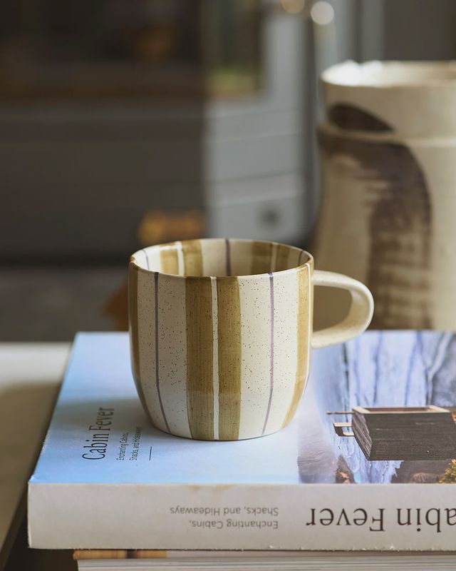 Olive Stripe Mug