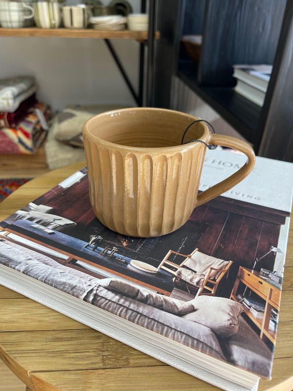 Cocoa Grooved Mug