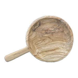 Organic Teak Platter- Natural 40cm