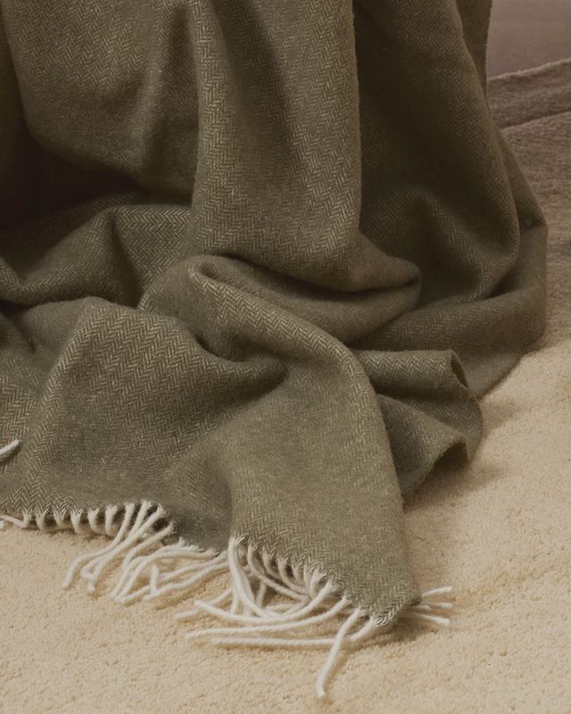 Mosman Throw- Olive