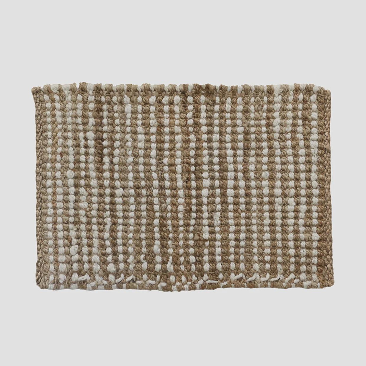 Jute Doormat Natural and white