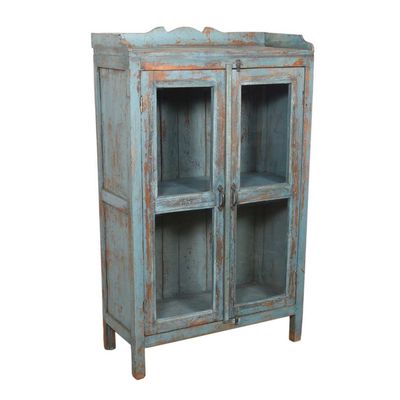 Vintage Blue Wooden Cabinet
