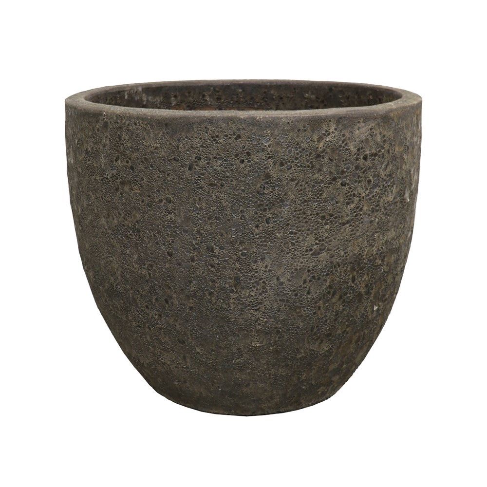 Lava Egg Pot Black- Extra large