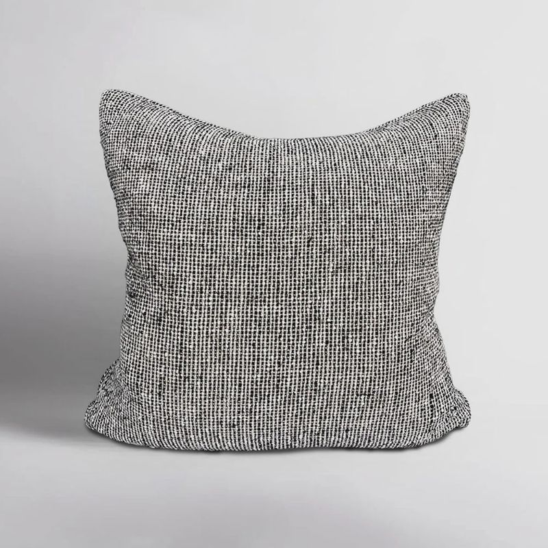 Verdure Linen Cushion- Natural/Black
