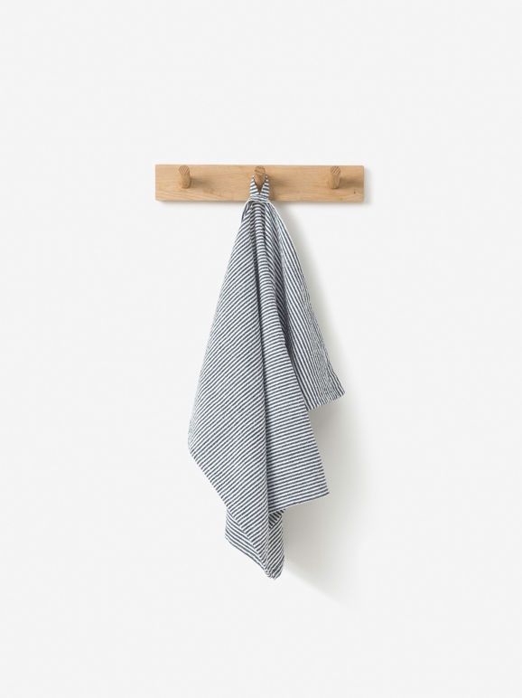 Stripe Washed Cotton Tea Towel