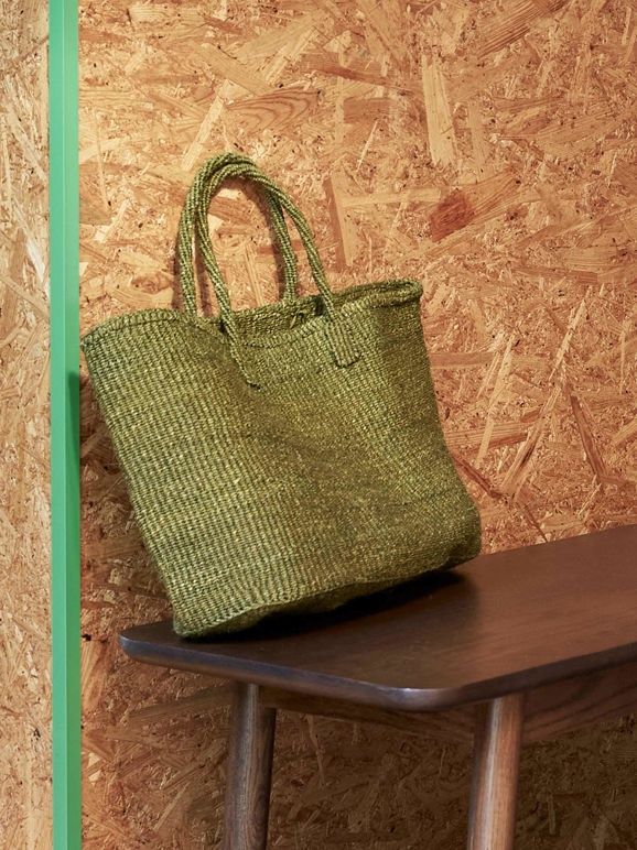 Sisal Oval Basket Olive