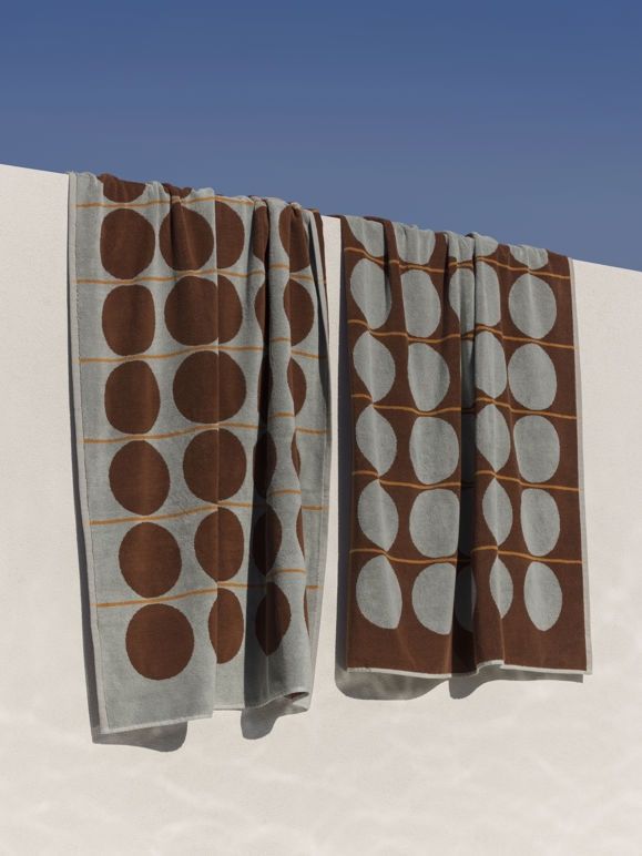 Abacus Beach Towel Mist/Paprika