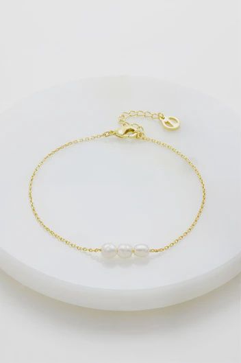 Mini Pearl Bracelet Gold