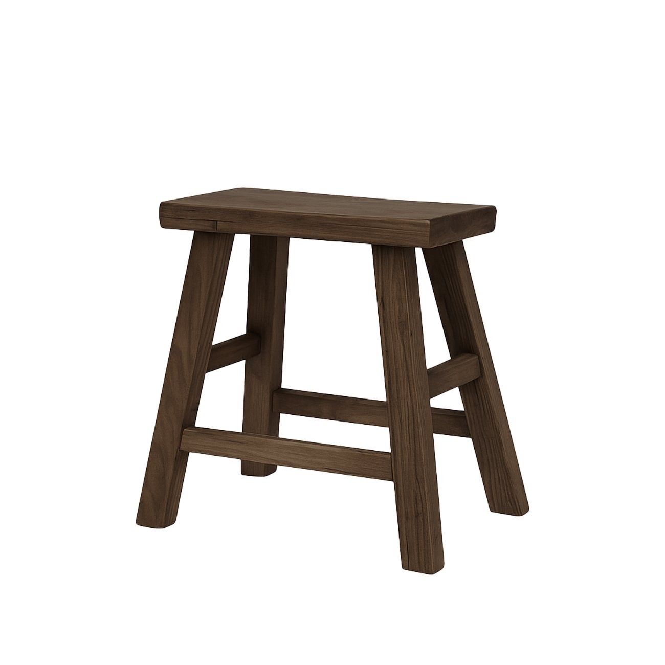 Parq Rectangle Stool Walnut