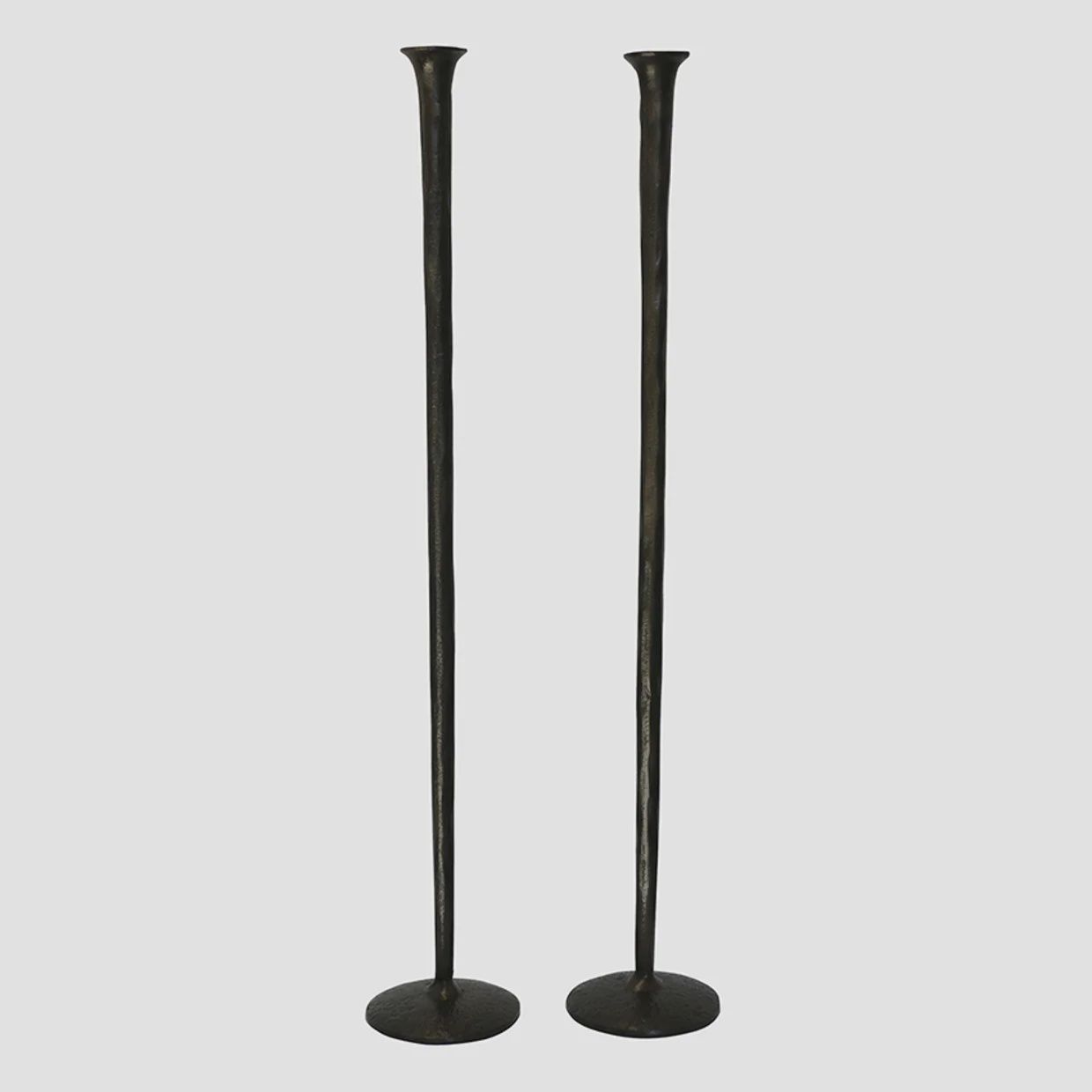 Forged Organic Tall Candlesticks