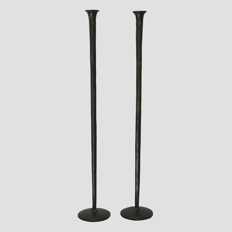 Forged Organic Tall Candlesticks
