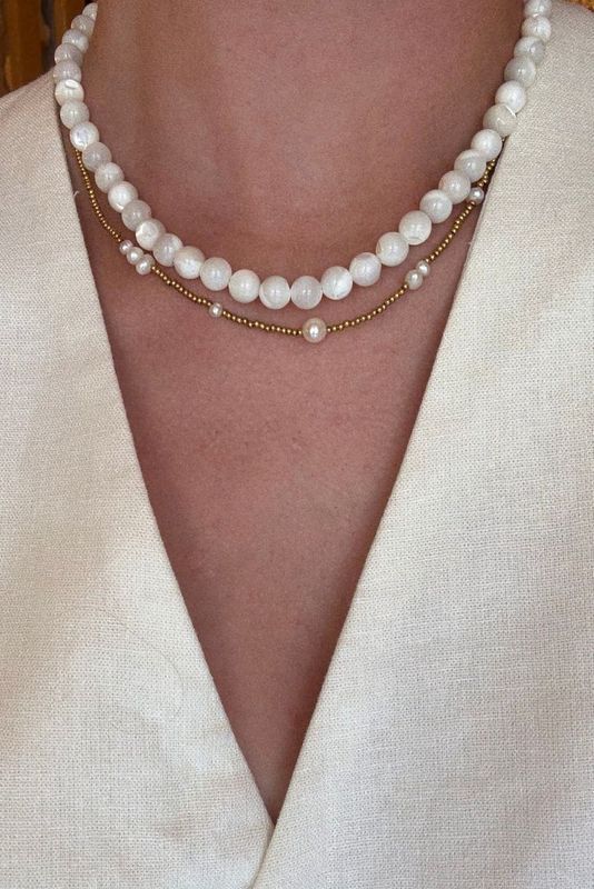 Valentina Necklace White