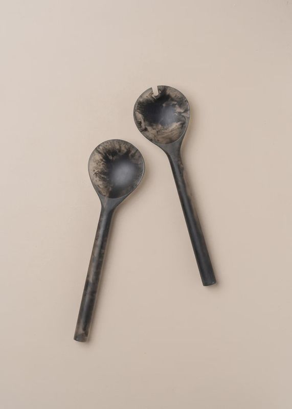 Resin Salad Servers Smoke