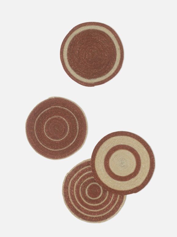 Agora Woven placemat, Colour: Cherry/Natural