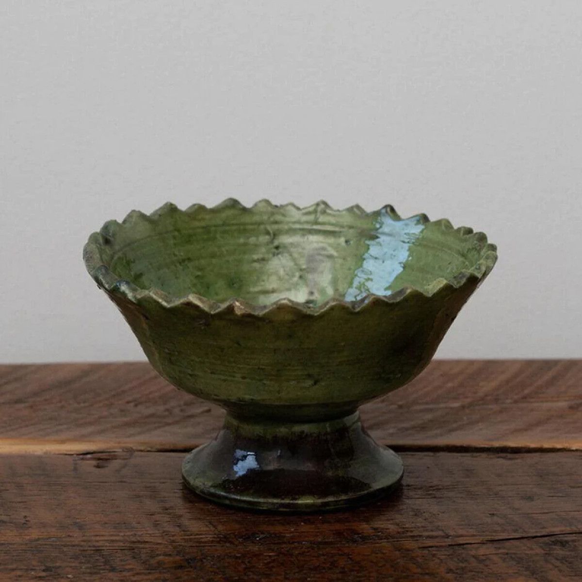 Tamegroute Pedestal 20cm, Colour: Green